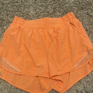 Lulu lemon shorts color orange size 4